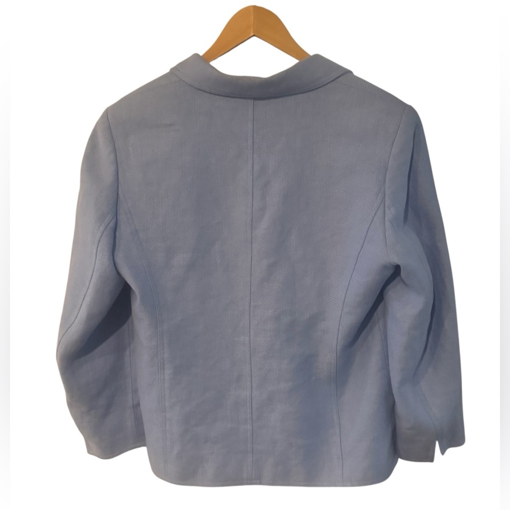 Talbots Women's Blazer - Light Blue - Picture 2 of 6